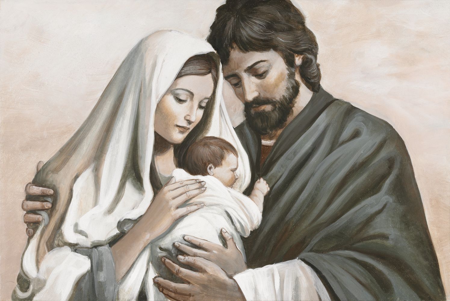 Arte Mariani Capezzale quadro dipinto a mano Sacra famiglia - SweetHomeShop